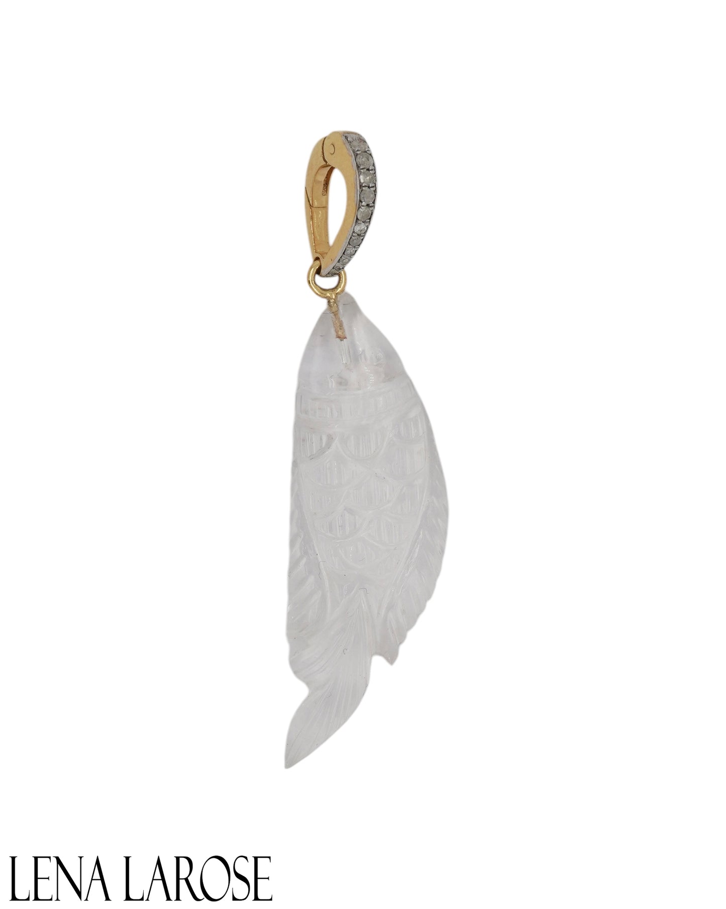 TRUNKSHOW The Woods Crystal Quartz Fish Pendant
