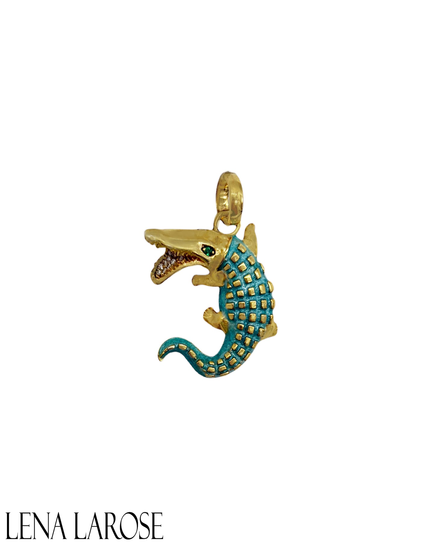 TRUNK-SHOW Royal Nomad Turquoise Alligator Pendant