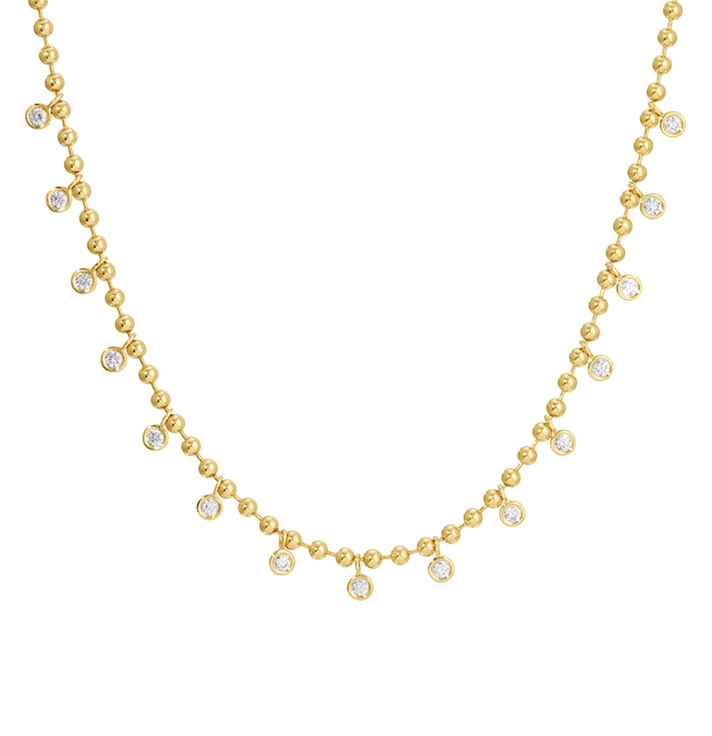 Vintage La Rose 14k Halo Necklace
