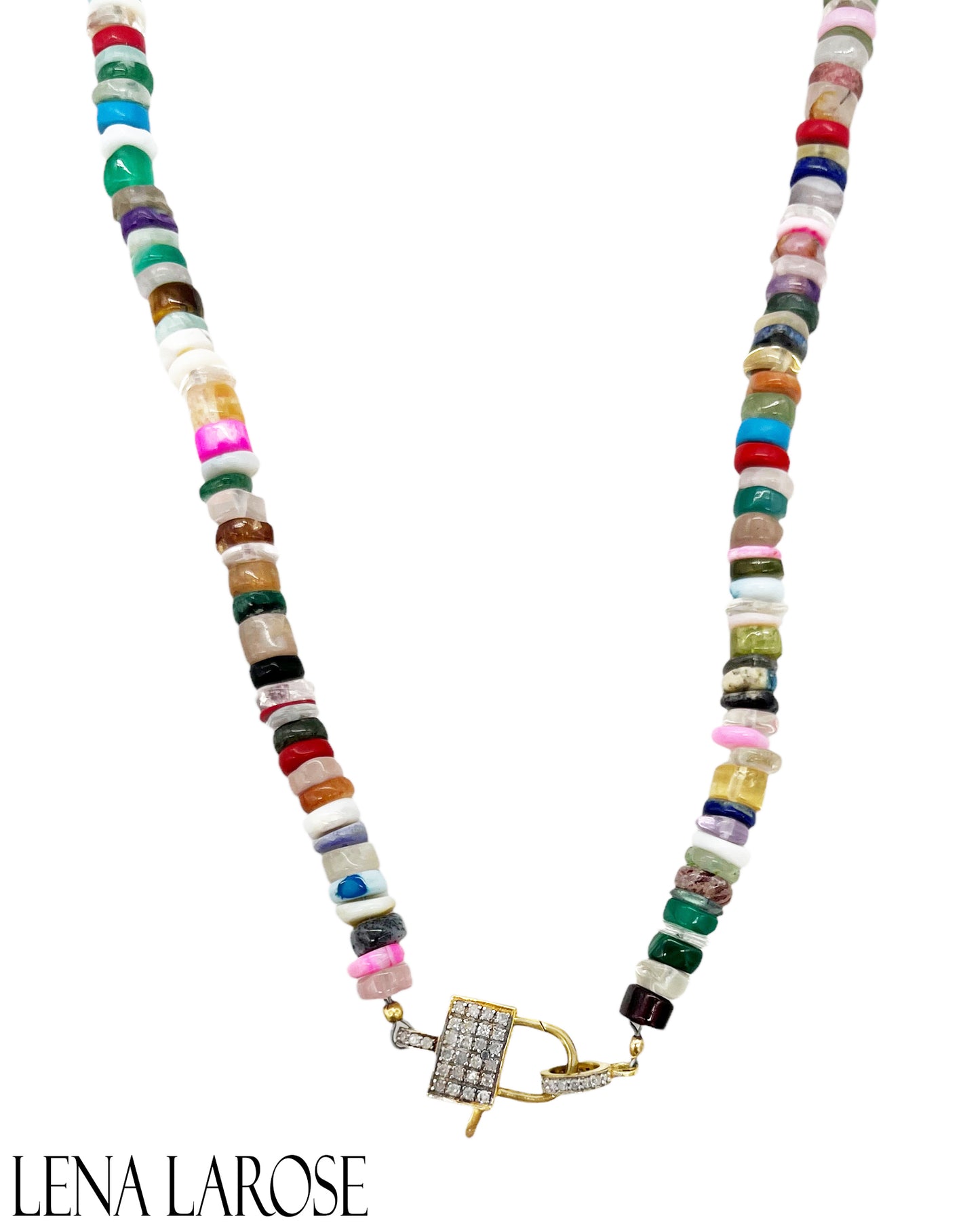 TRUNKSHOW The Woods Heishi Beaded Necklace, 17.5"