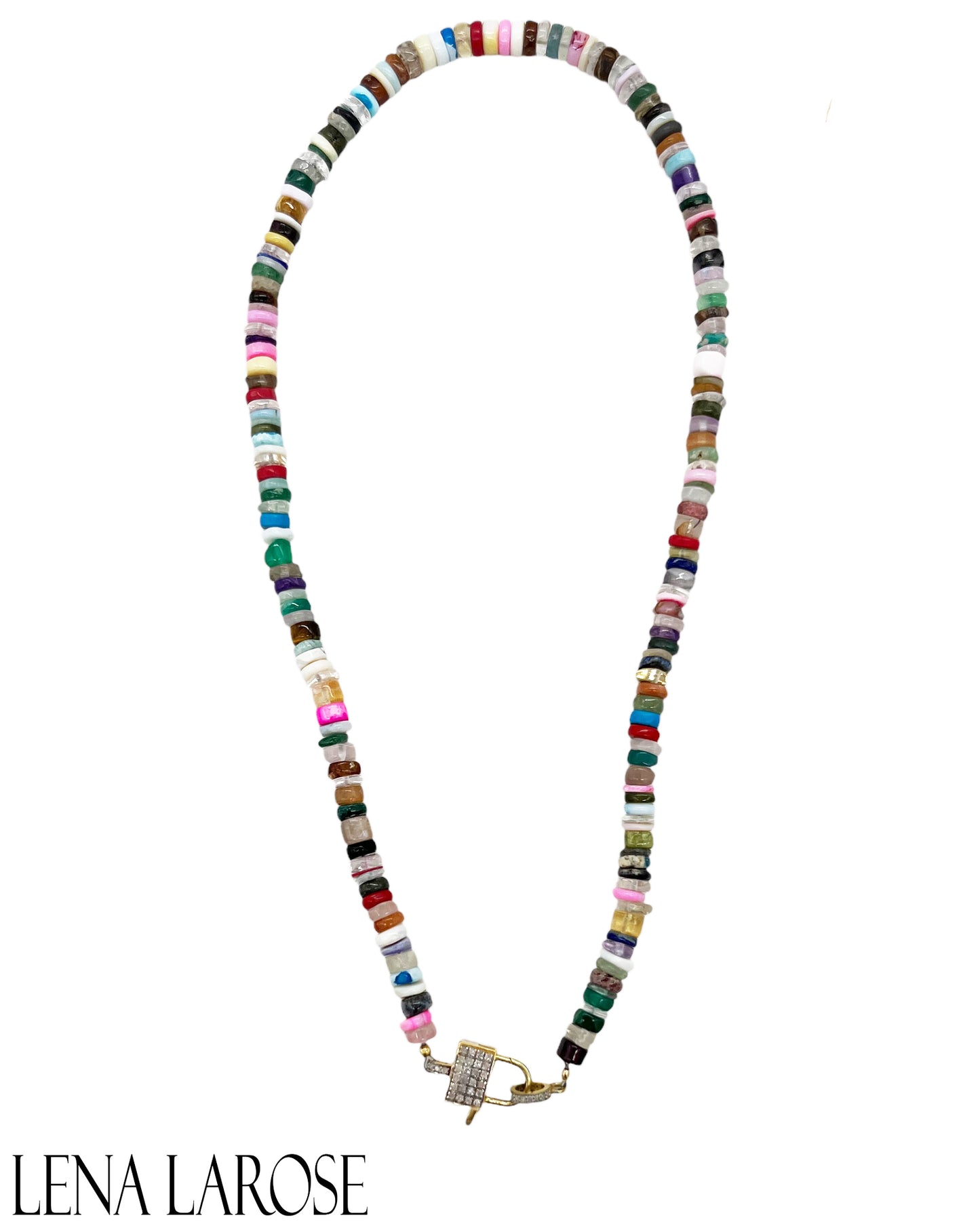 TRUNKSHOW The Woods Heishi Beaded Necklace, 17.5"
