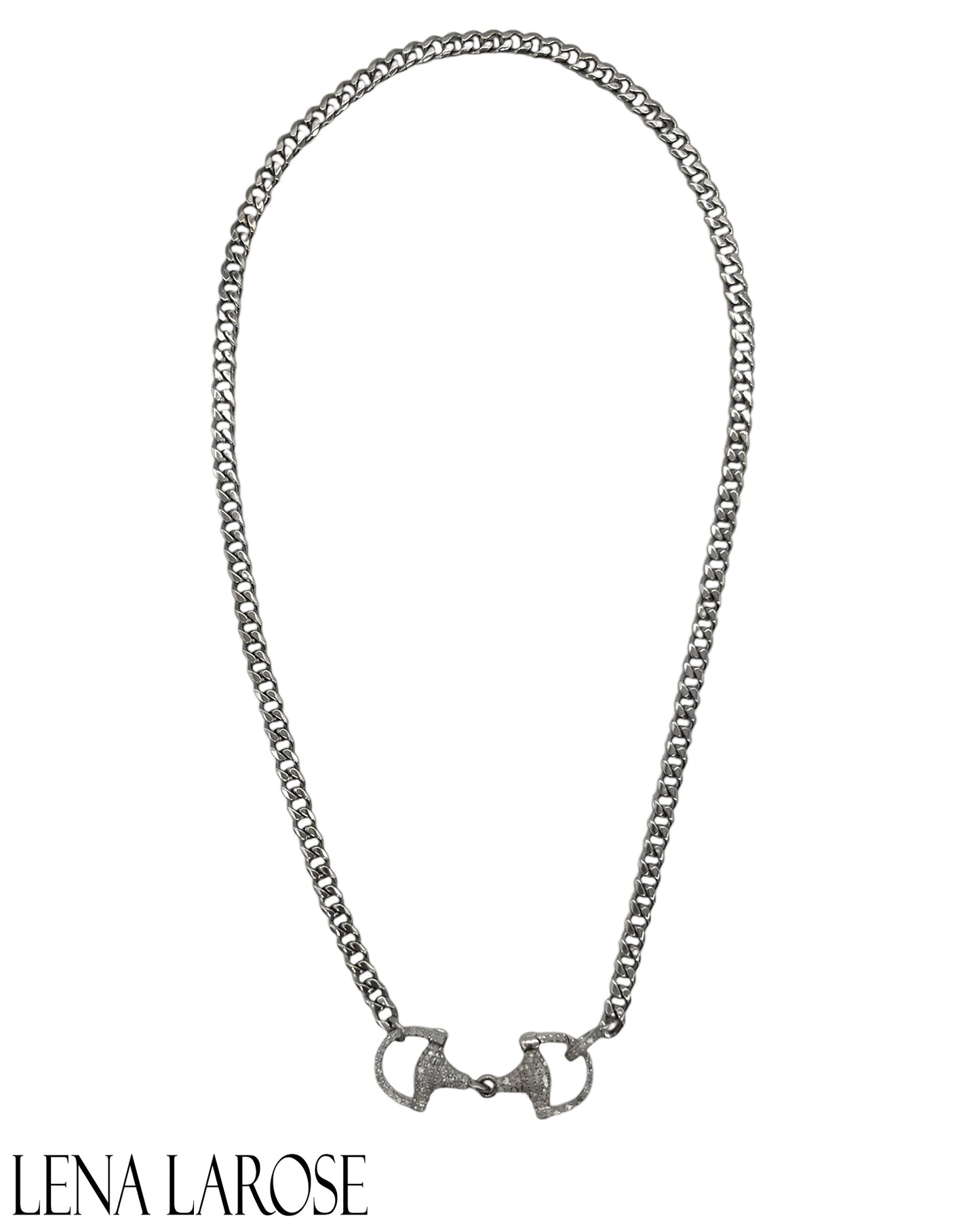 TRUNKSHOW The Woods Sterling Silver Diamond Necklace 17"