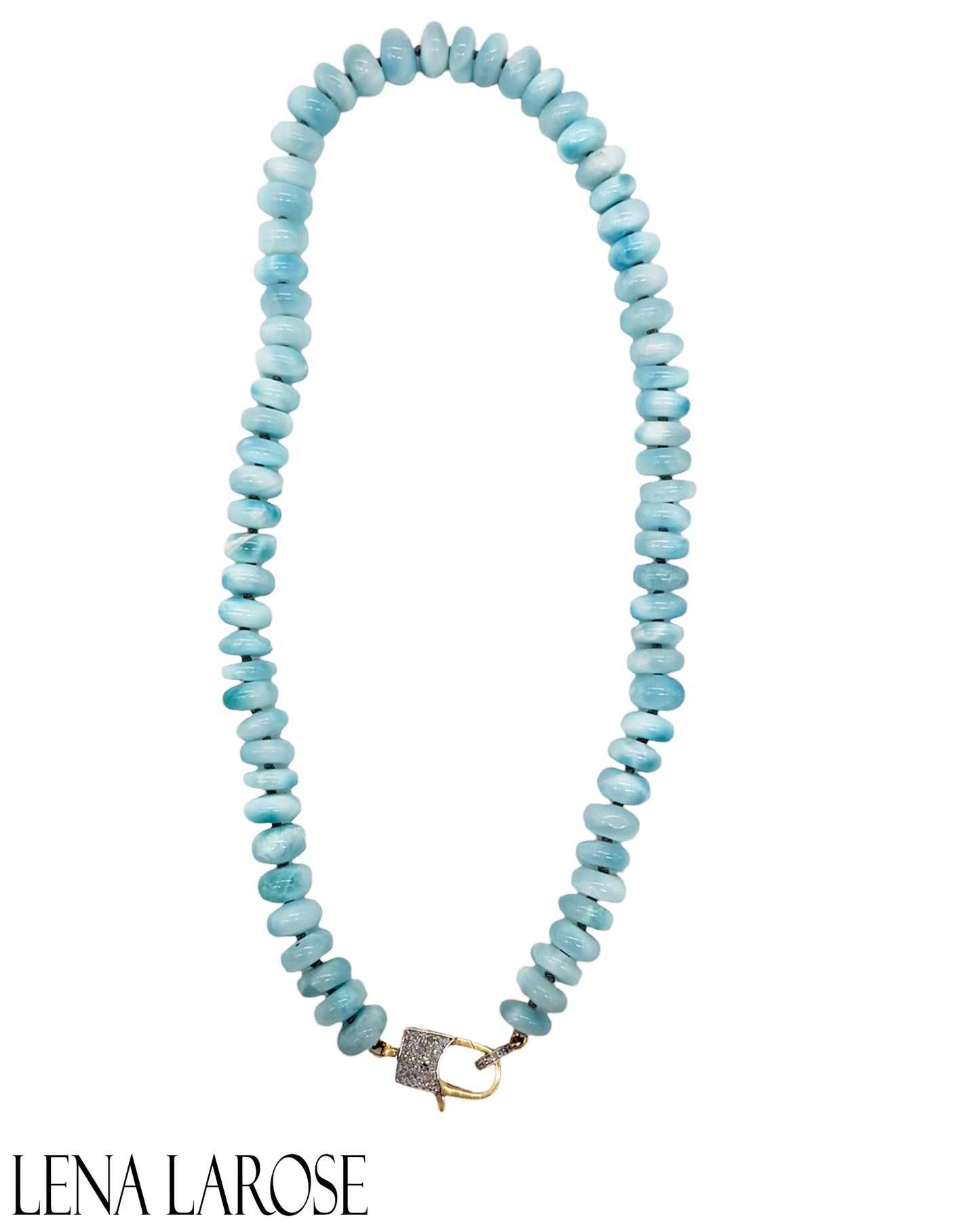 TRUNK-SHOW The Woods Larimar Diamond Chain