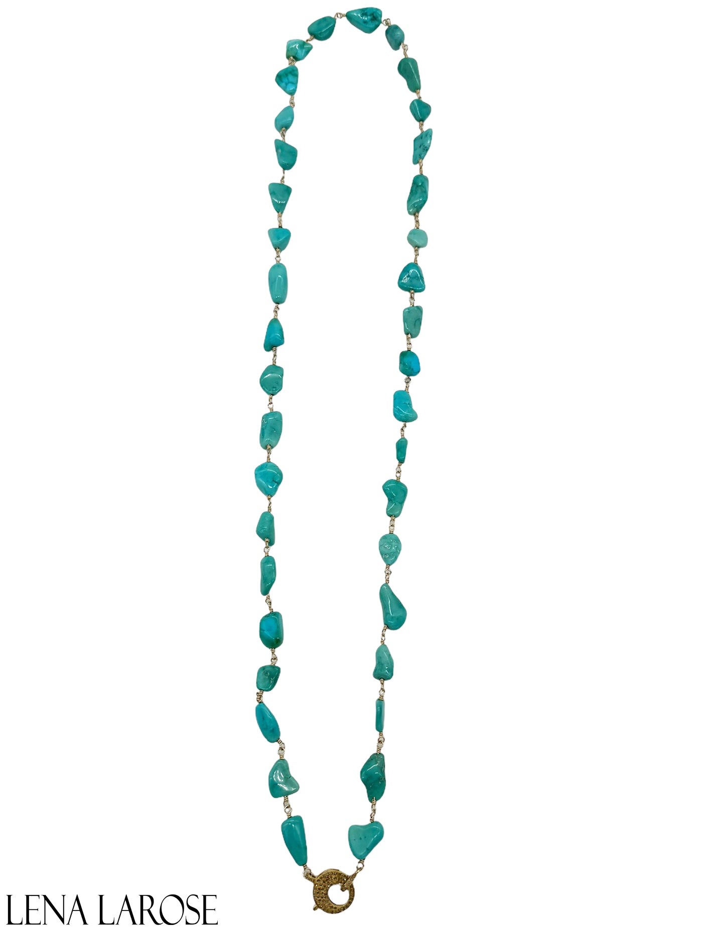 The Woods Fine Jewelry Sleeping Beauty Turquoise Chain, 35"
