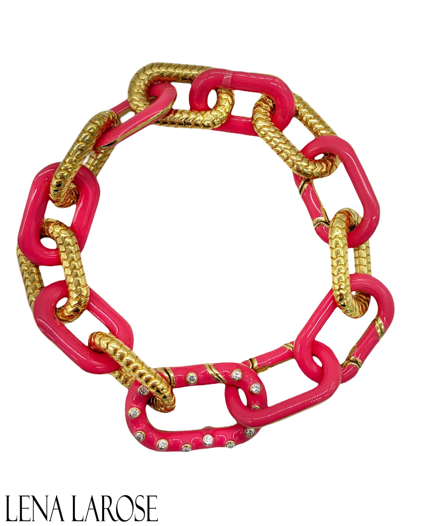 TRUNK-SHOW Royal Nomad Flamingo Pink Mixed Bracelet