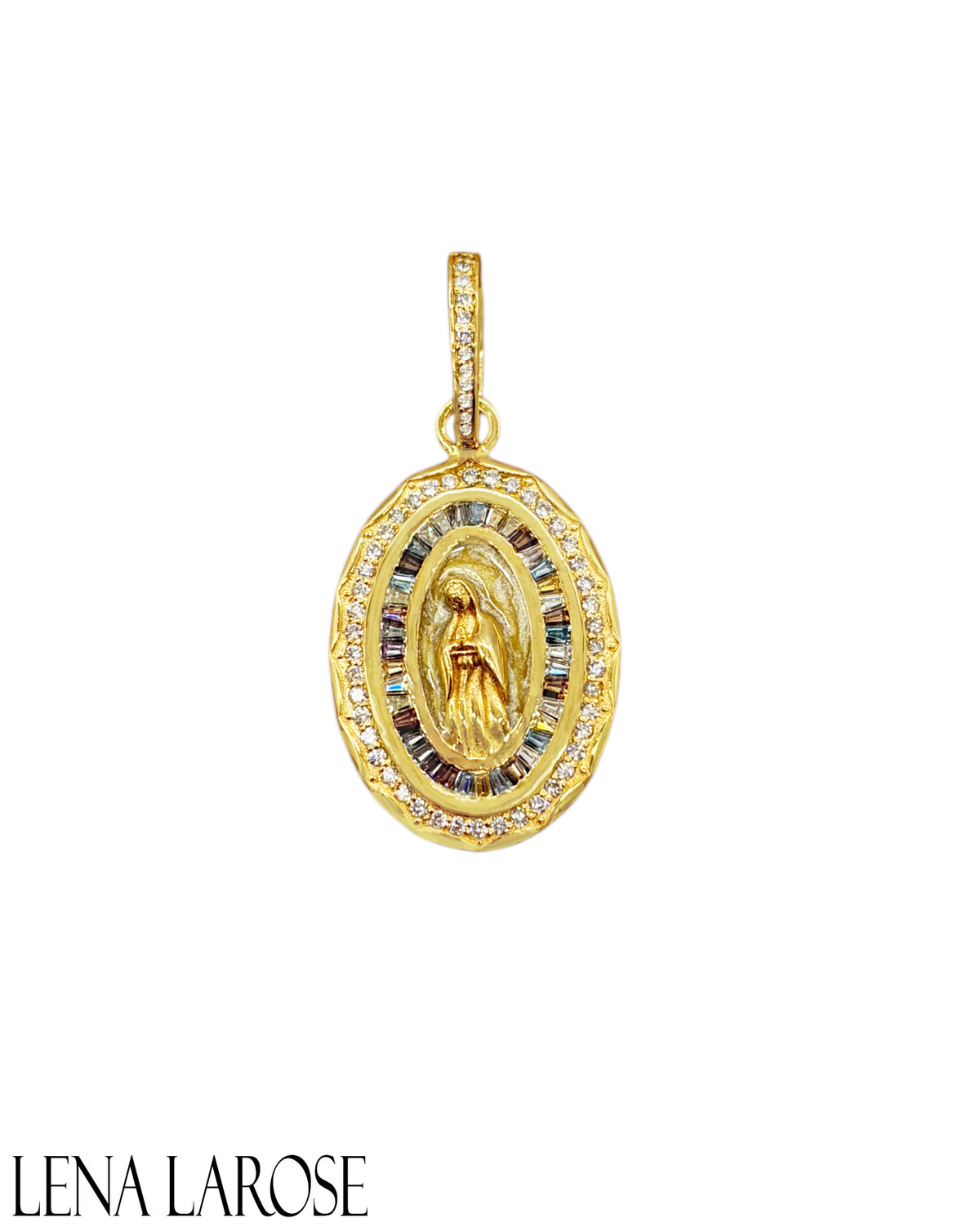 Royal Nomad Mother Mary Diamond Pendant