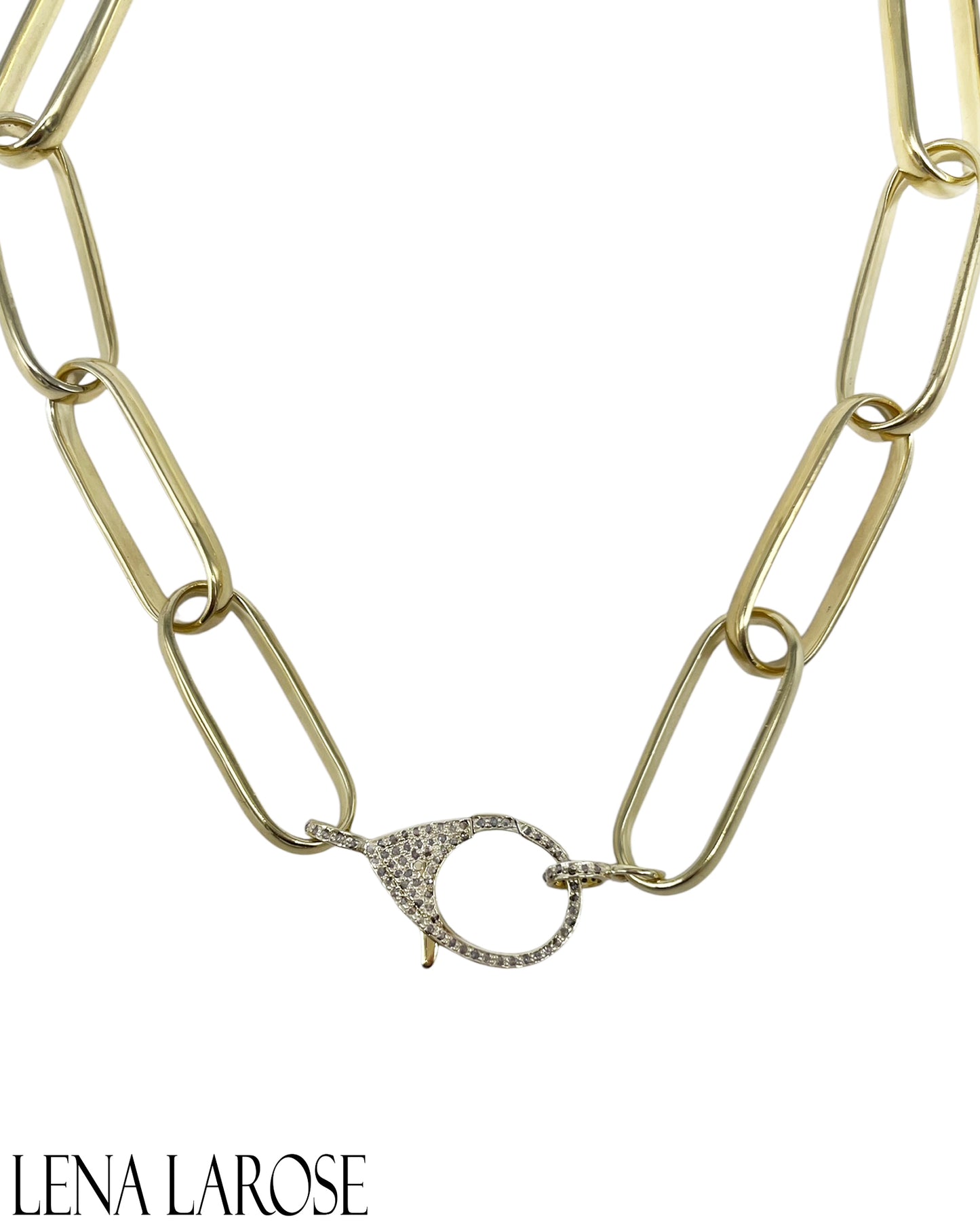 The Woods Fine Jewelry Large Paperclip Chain, 17.5"