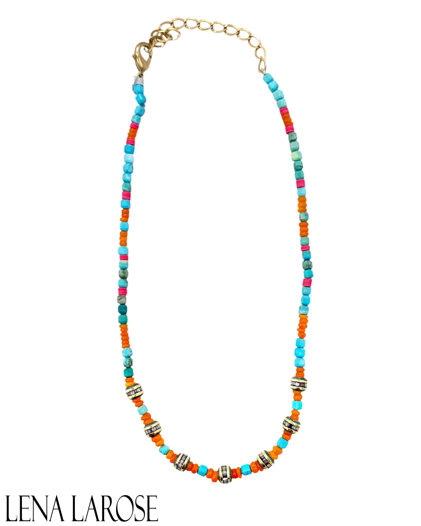 Royal Nomad Turquoise and Opal Chain