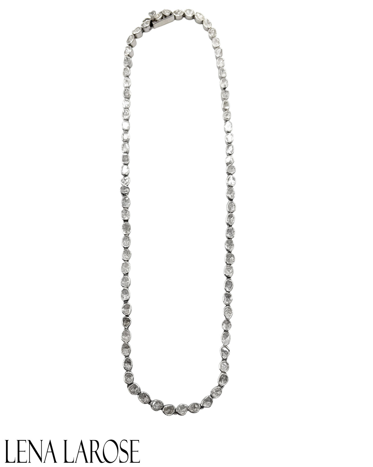 The Woods Polki Diamond Tennis Necklace 20"