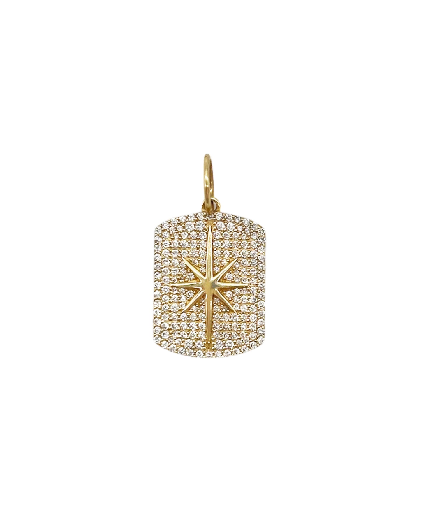 Vintage La Rose 14K Starburst Pendant