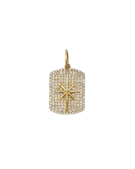 Vintage La Rose 14K Starburst Pendant