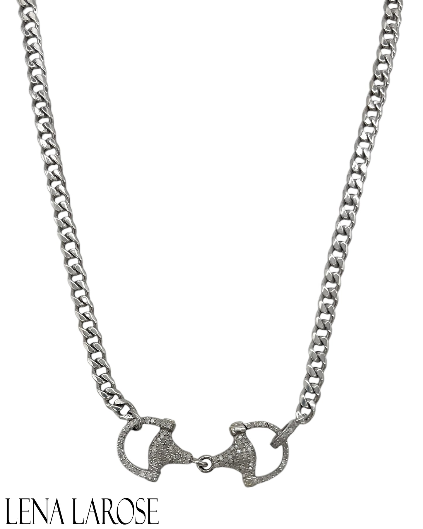 TRUNKSHOW The Woods Sterling Silver Diamond Necklace 17"