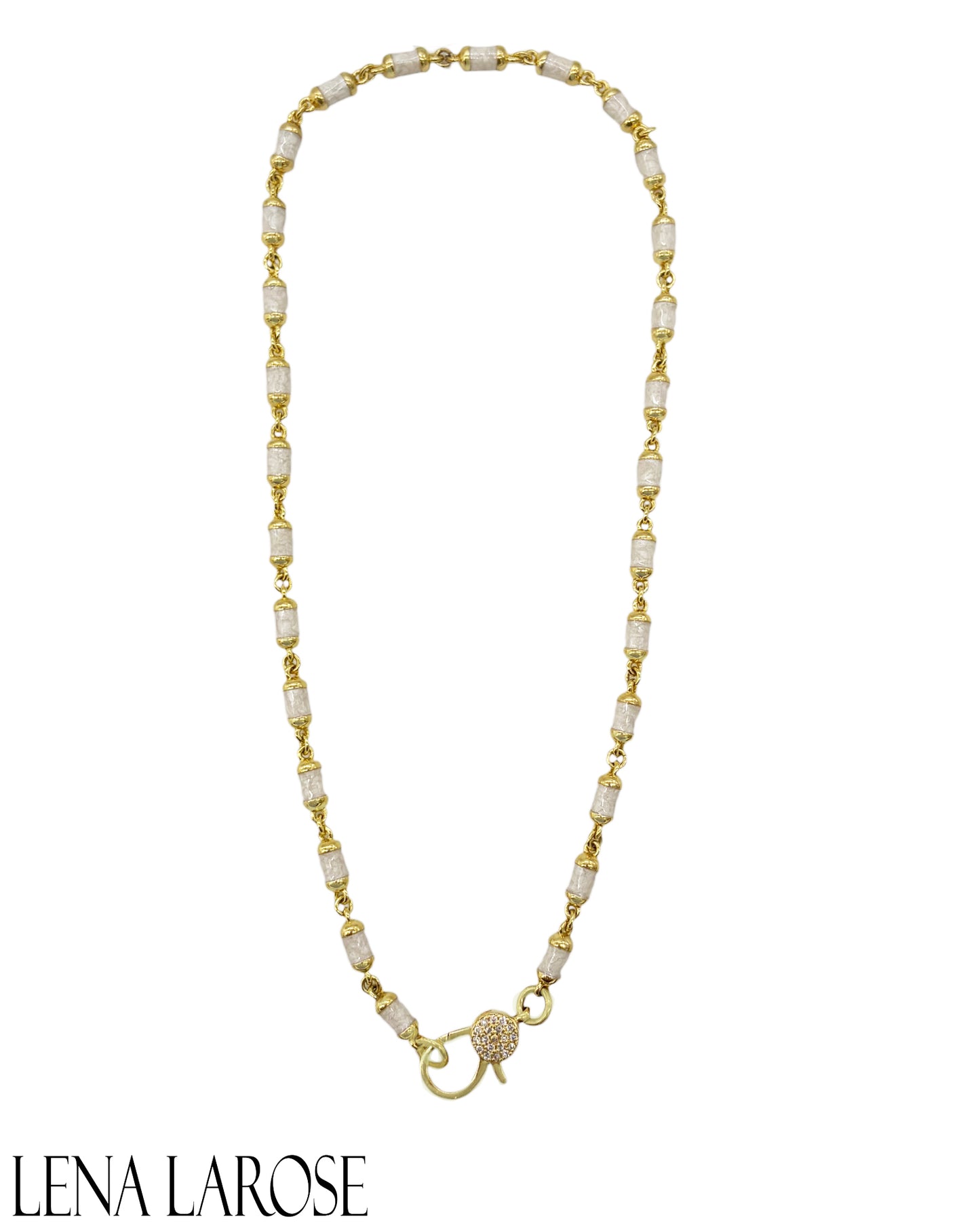 TRUNK-SHOW Royal Nomad Tilly Chain Metallic Pearl