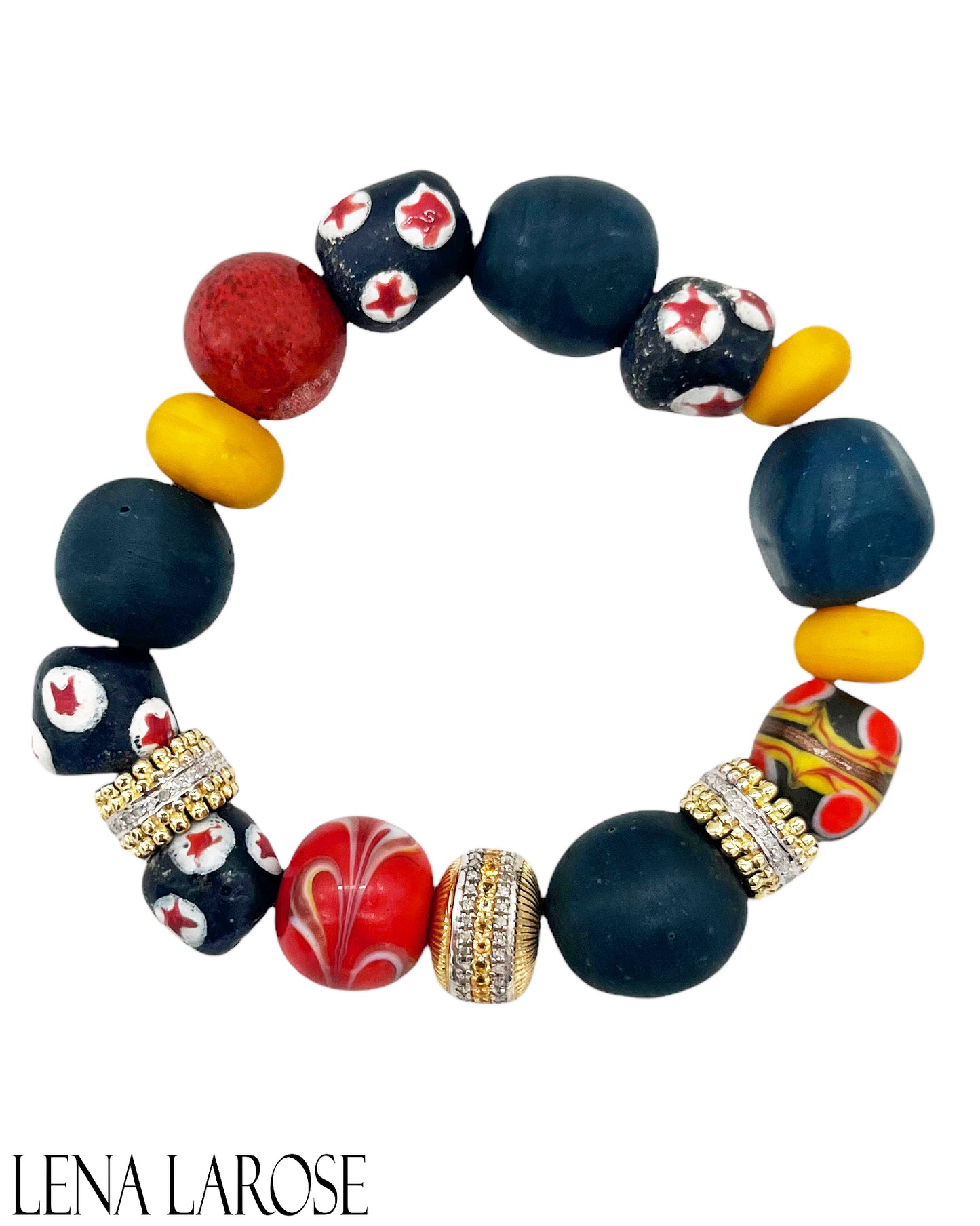 TRUNKSHOW The Woods Venetian African Beaded Bracelet