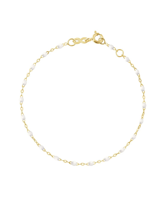 Classic Gigi Bracelet White 6.7"