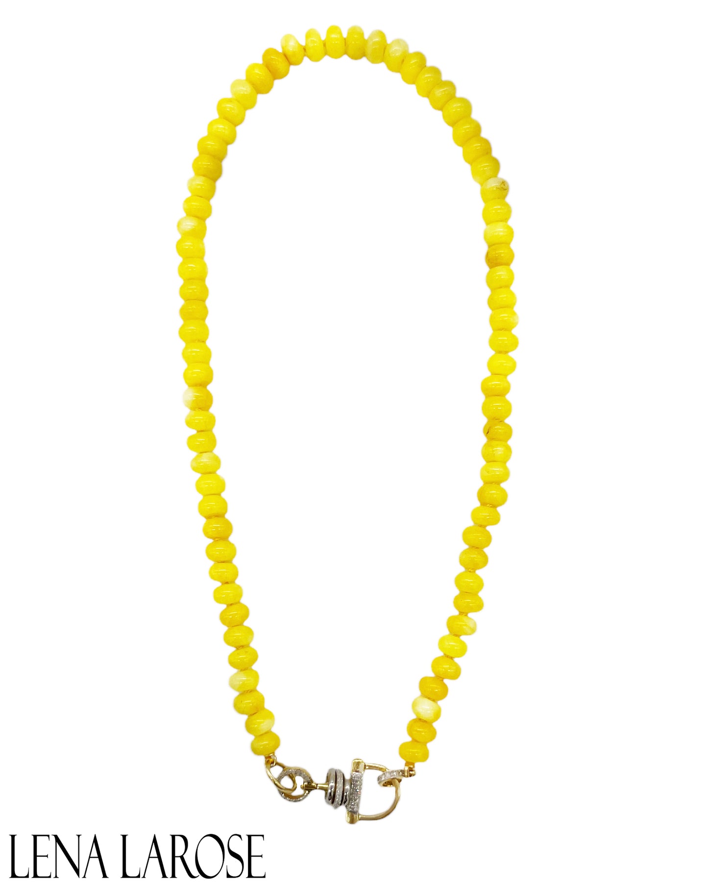 TRUNKSHOW The Woods Yellow Jade Diamond Chain 18"