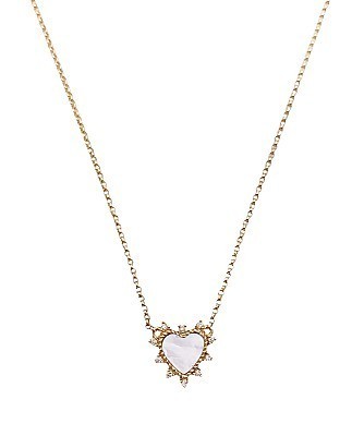 Vintage La Rose 14k Heart Necklace