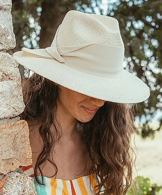 Freya Gardenia Hat- Natural/Bone