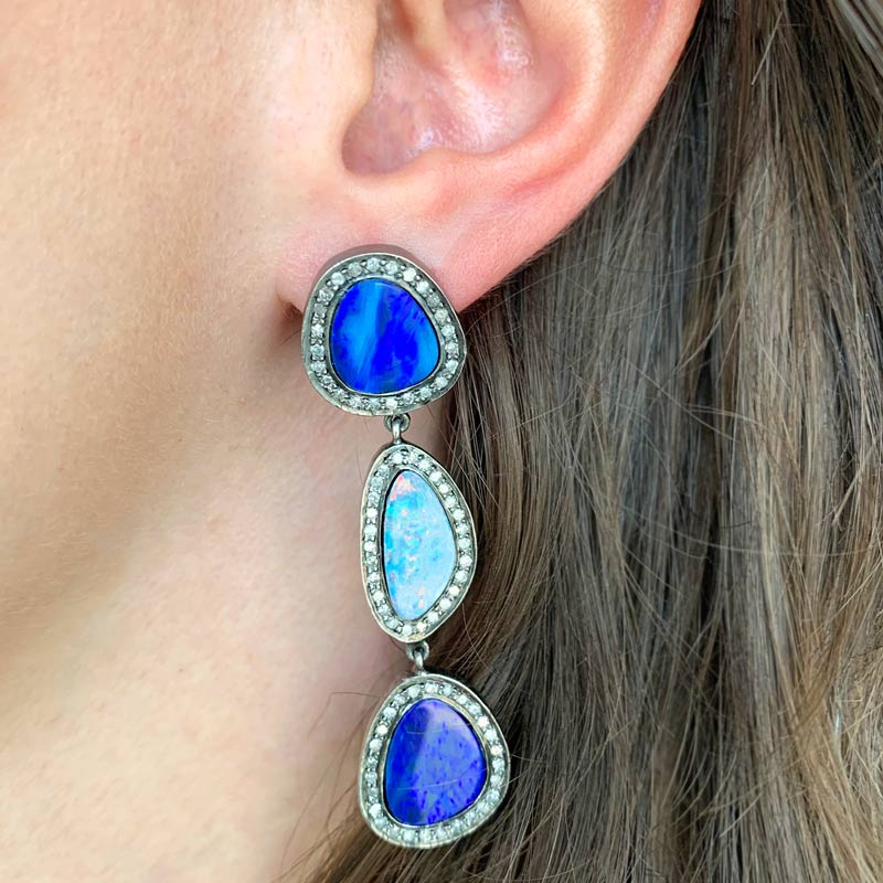 Sample Sale Blue Opal Drops