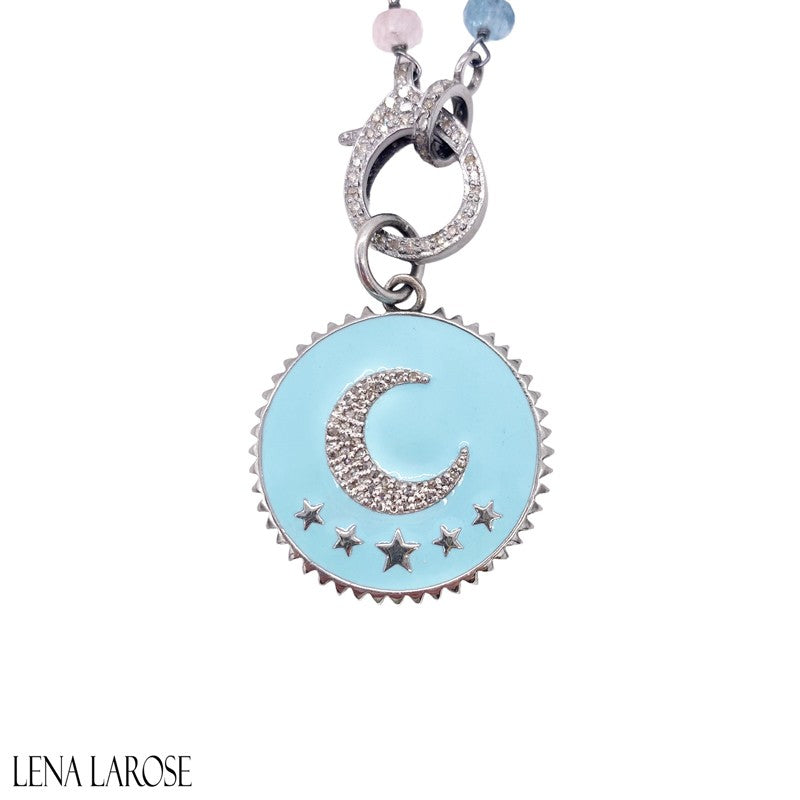 Sample Sale Enamel Moon Pendant