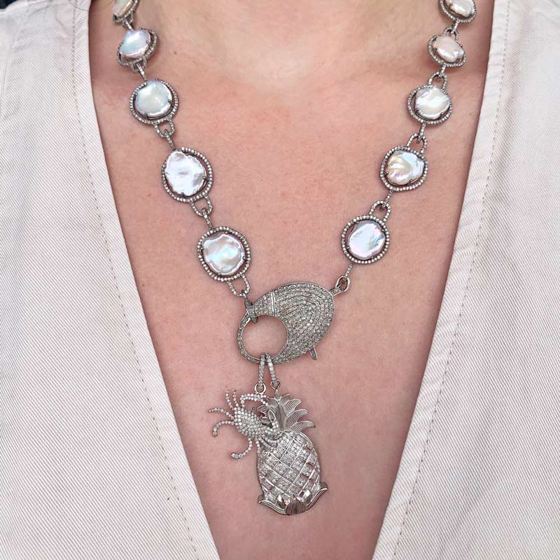 The Woods Freshwater Pearl Coin Necklace