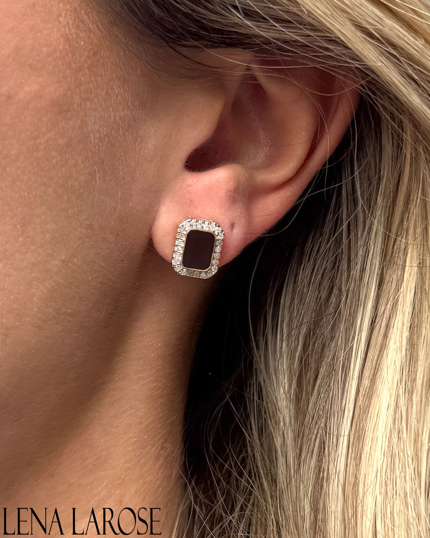 TRUNKSHOW The Woods Fine Jewelry Blk Onyx Studs