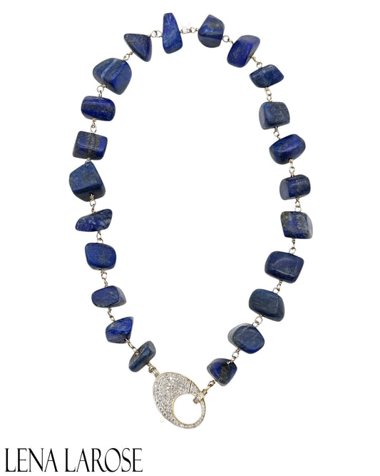 TRUNKSHOW The Woods Fine Jewelry Lapis Necklace, 18"