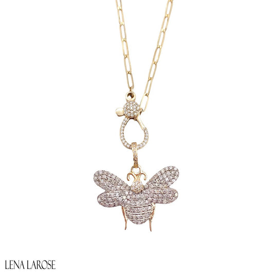 Vintage La Rose 14k Bee Pendant