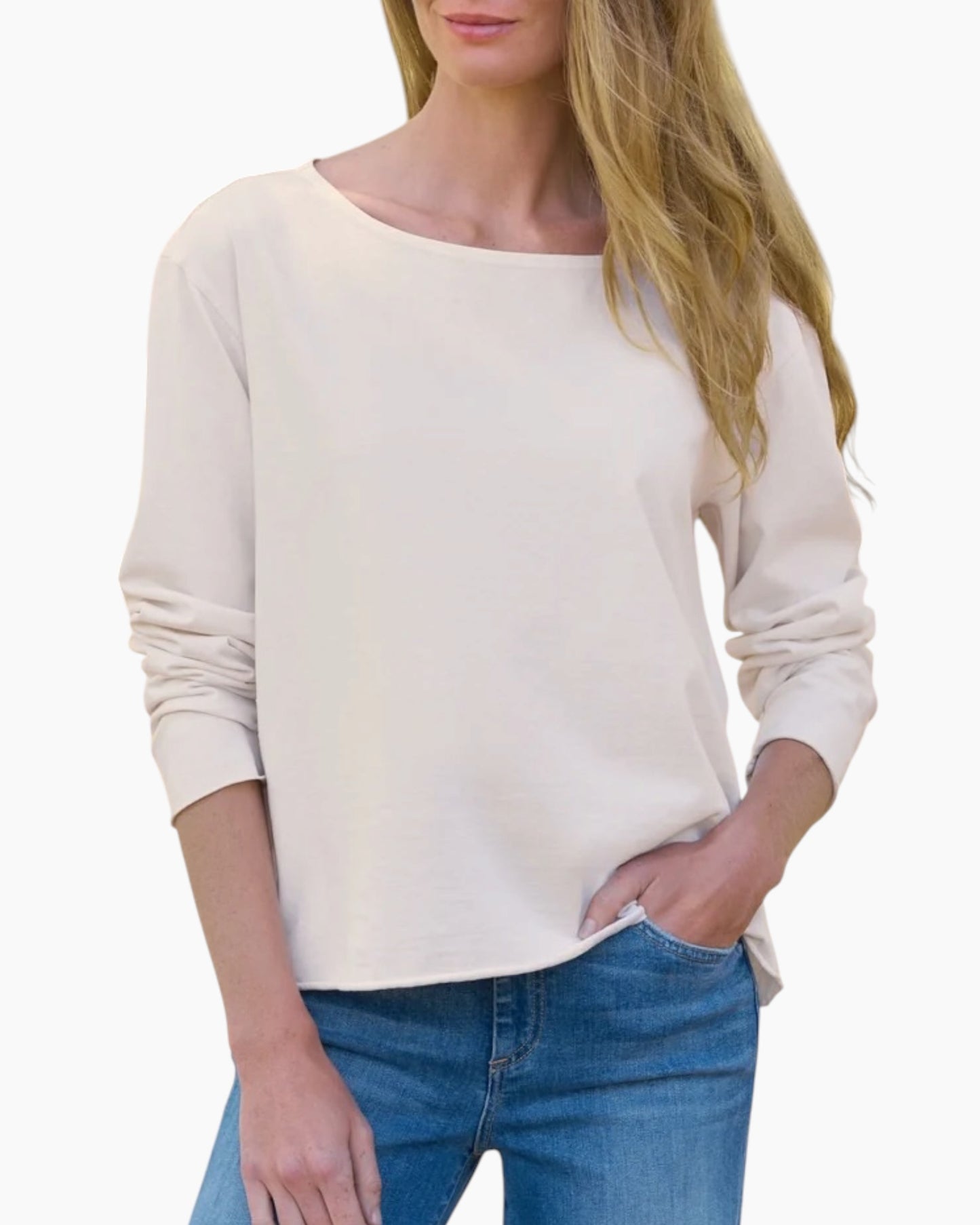 Frank & Elieen Ella Boatneck Long-Sleeve