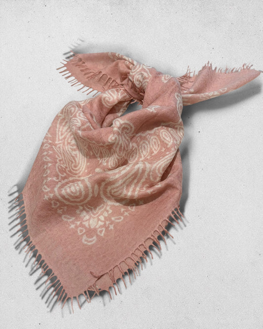 Kas Cashmere Bandana Scarf Lotus