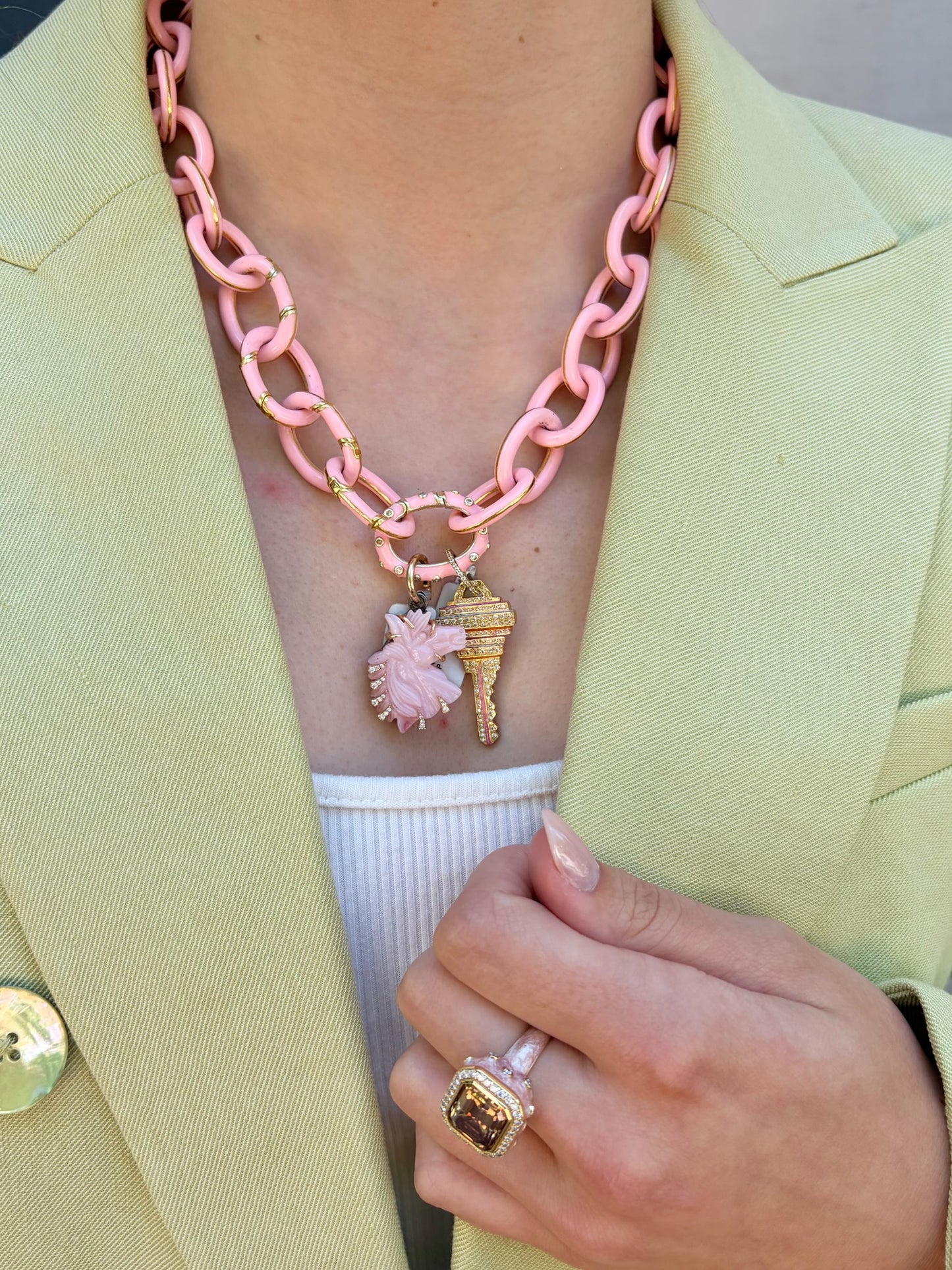Royal Nomad Magenta Key Pendant