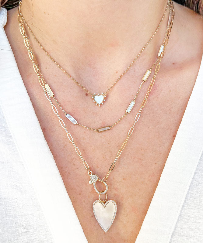 Vintage La Rose Mother of Pearl Necklace