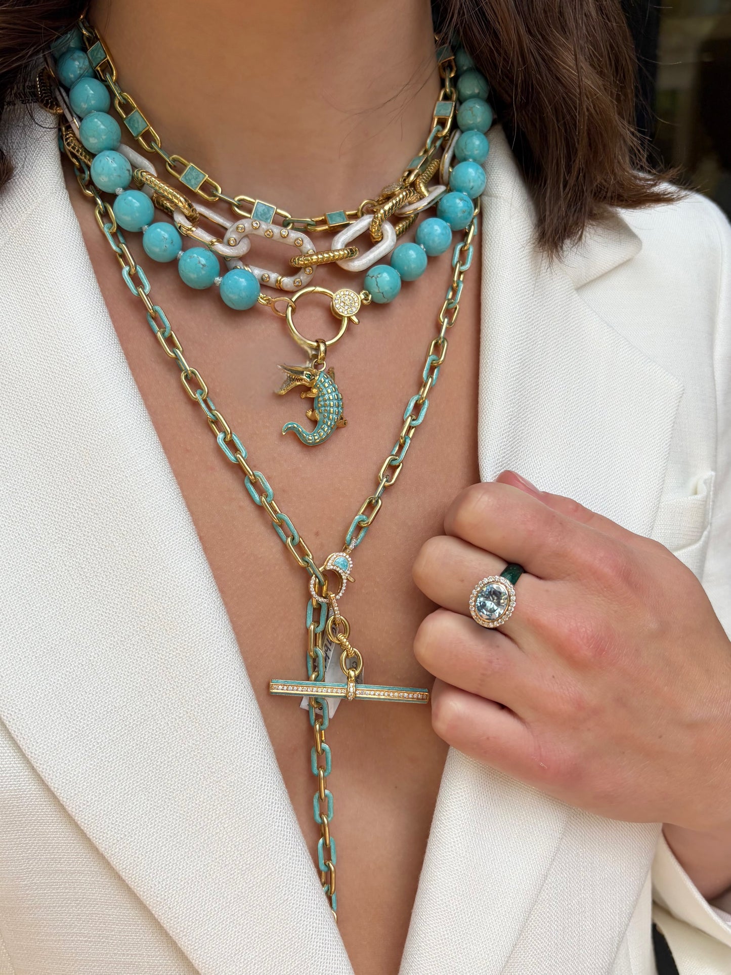 TRUNK-SHOW Royal Nomad Rachel Chain Metallic Sky