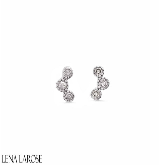 Vintage La Rose 3 Dot Studs