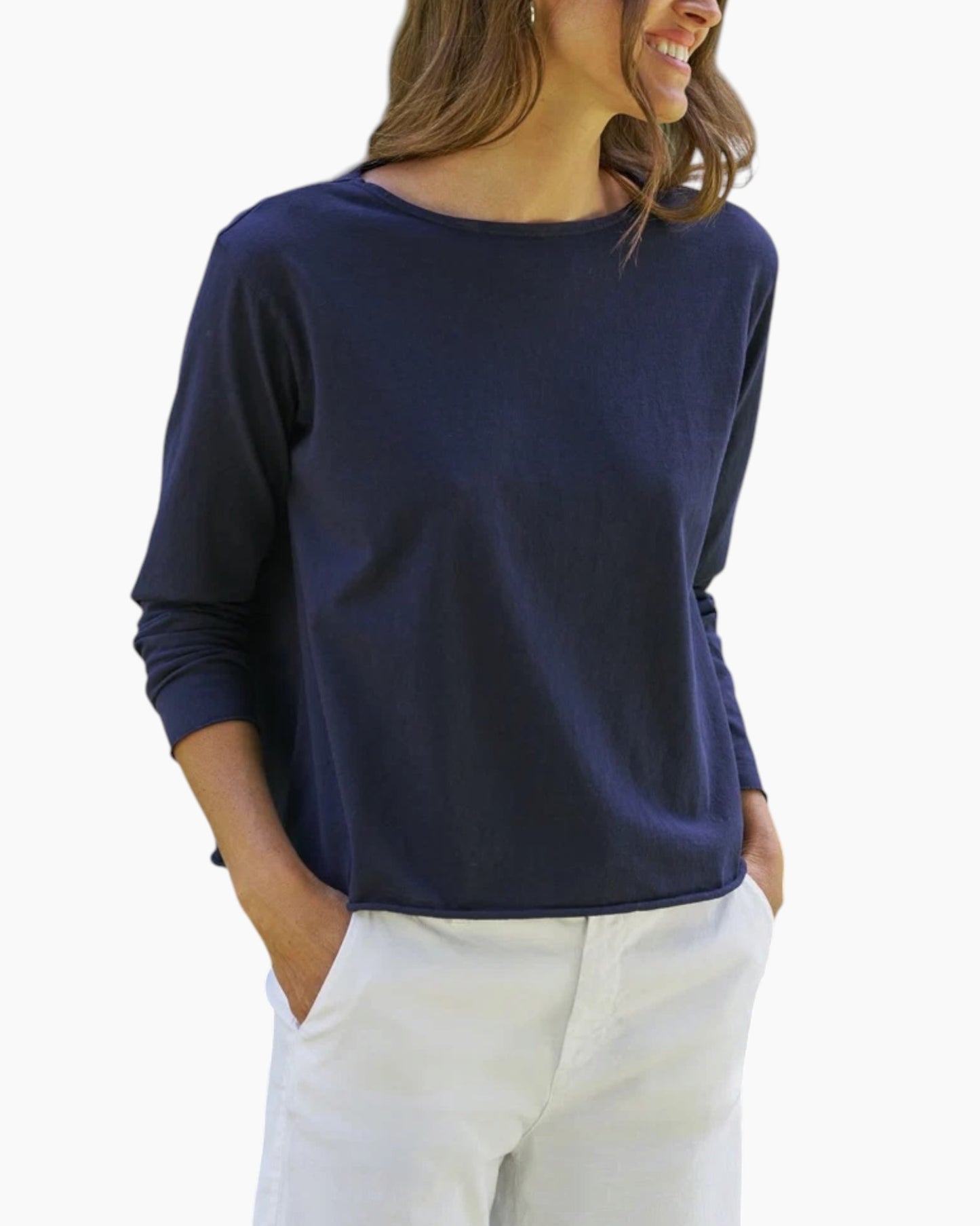 Frank & Elieen Ella Boatneck Long-Sleeve