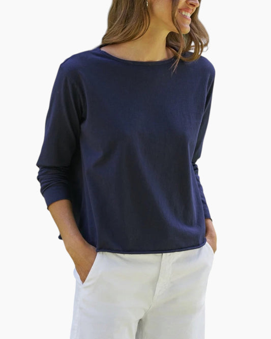 Frank & Elieen Ella Boatneck Long-Sleeve