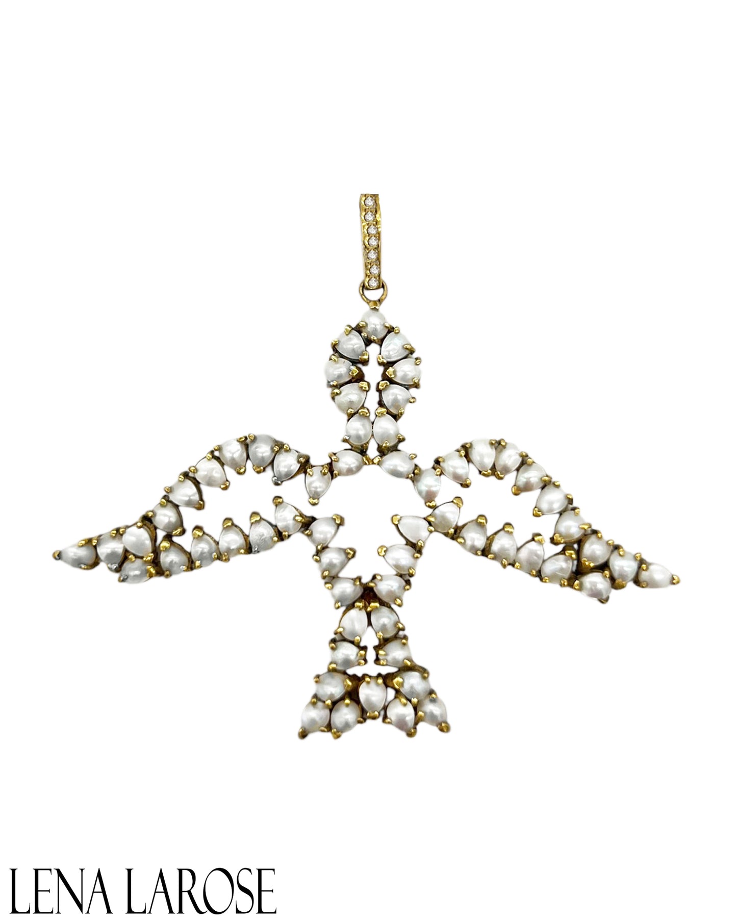 The Woods Fine Jewelry Pearl Dove Pendant