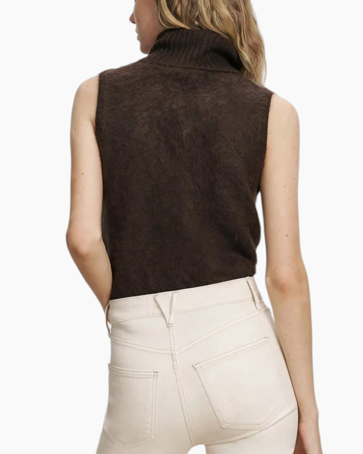 Veronica Beard Mazzy Brushed Cashmere Shell