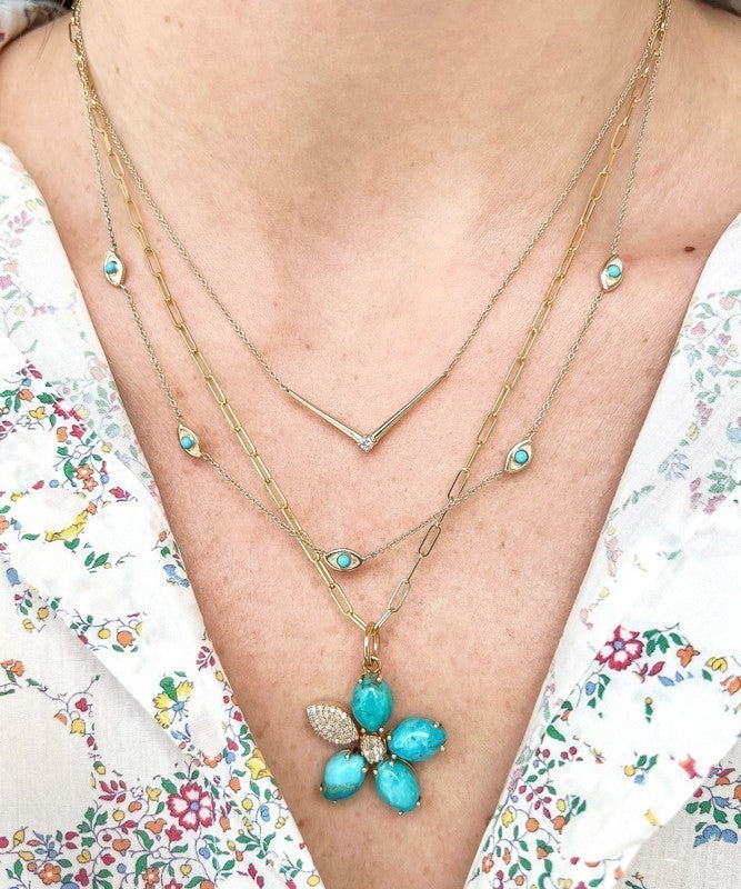 Vintage La Rose V Necklace