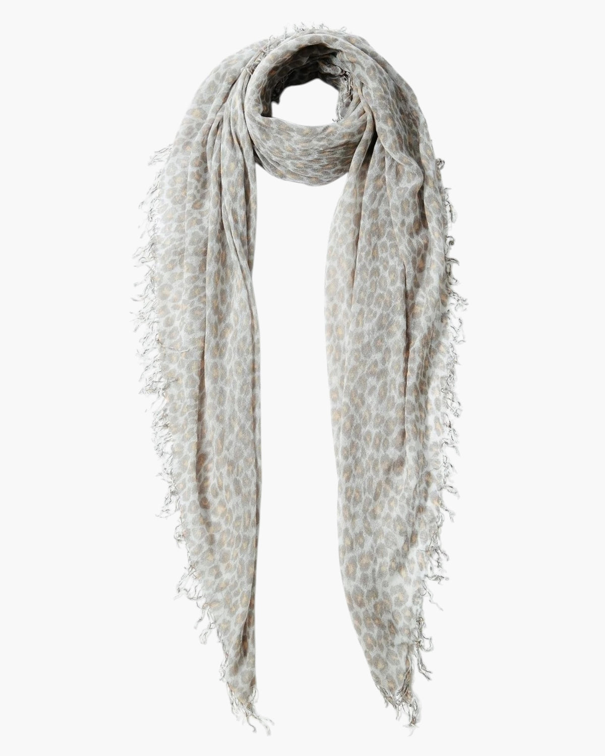 Chan Luu White Combo Scarf