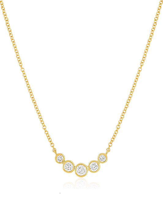 14K Vintage La Rose Stardust Atelier Diamond Necklace
