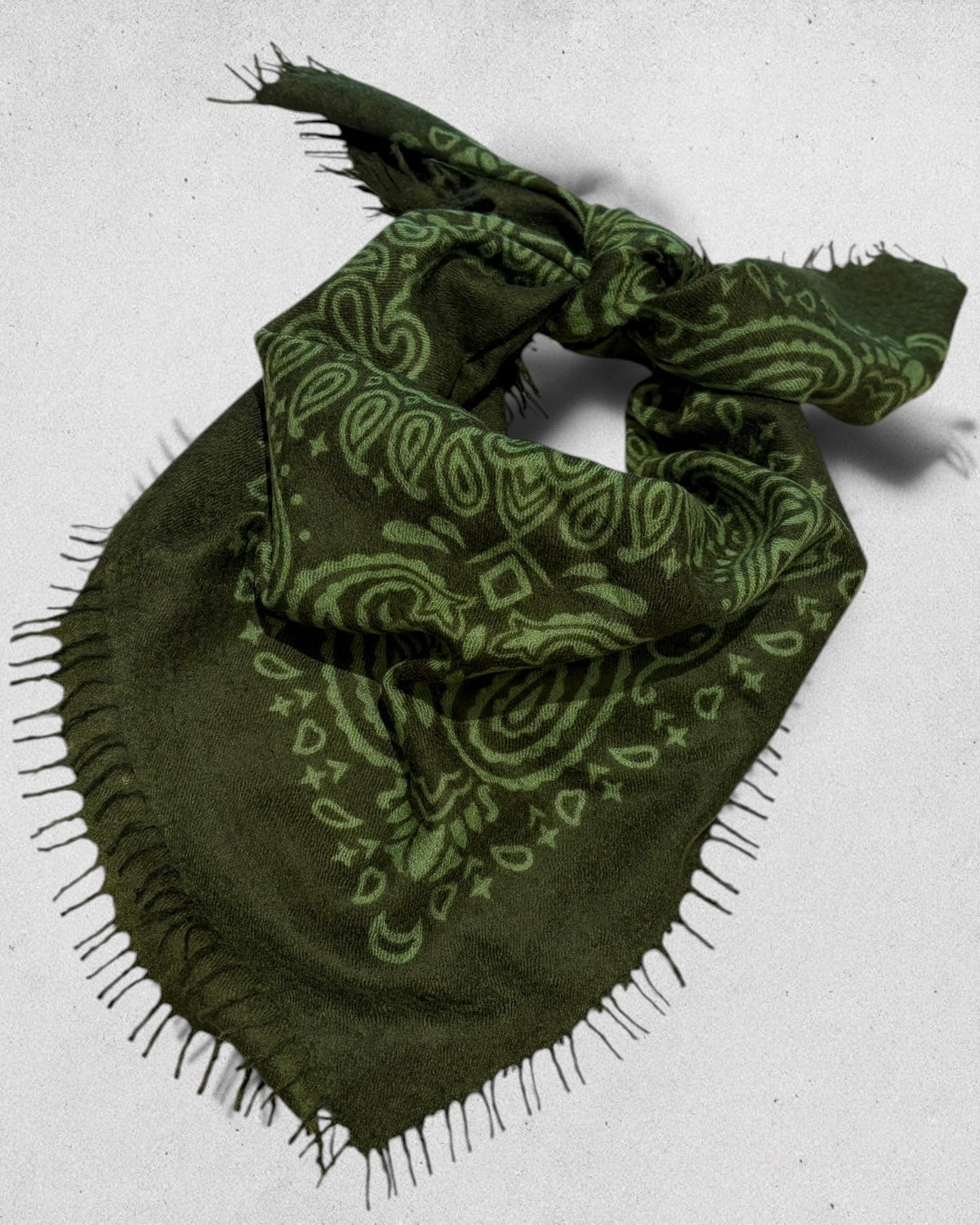 Kas Cashmere Bandana Scarf Going Green