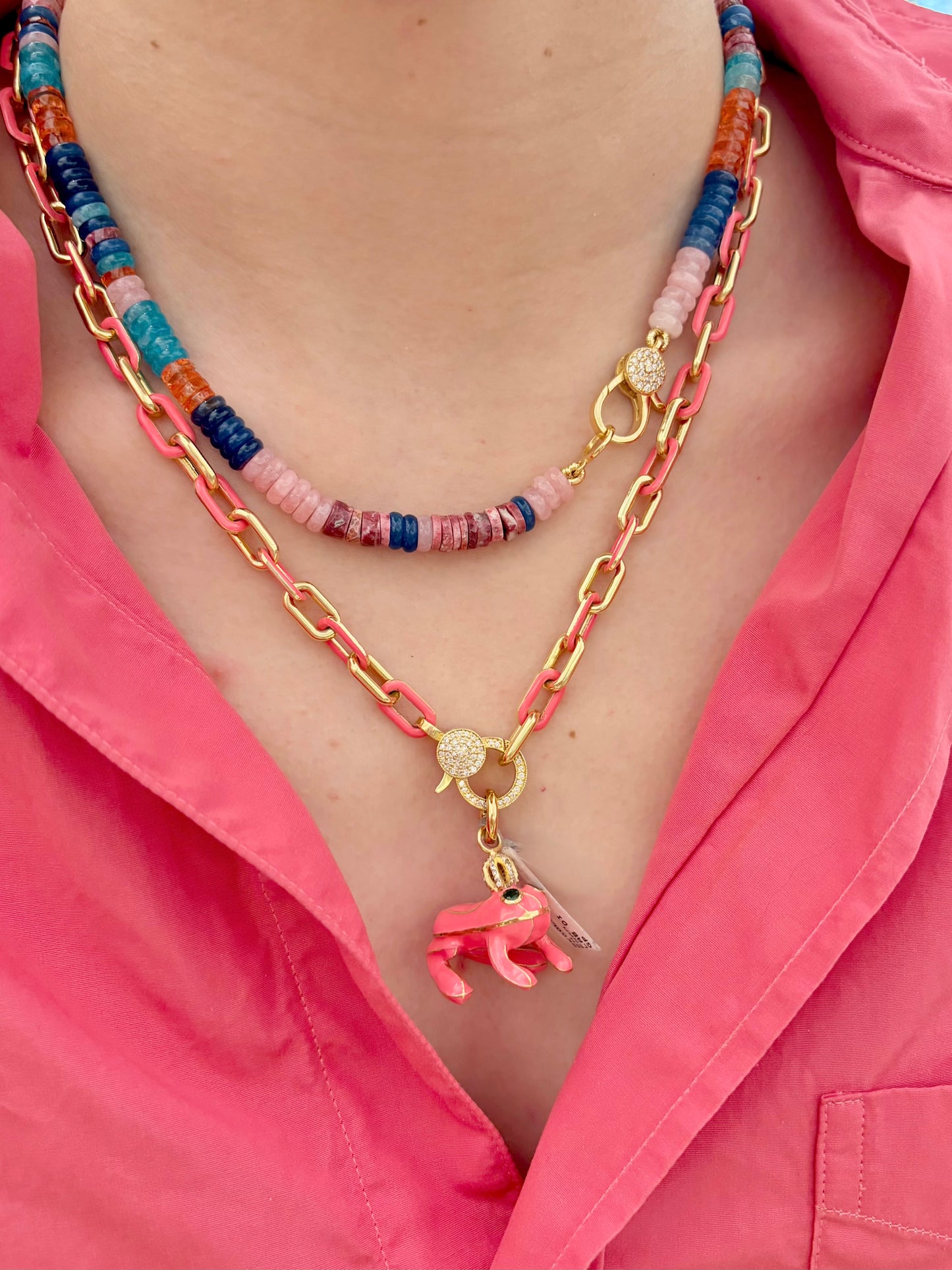 TRUNK-SHOW Royal Nomad Lapis and Quartz Chain
