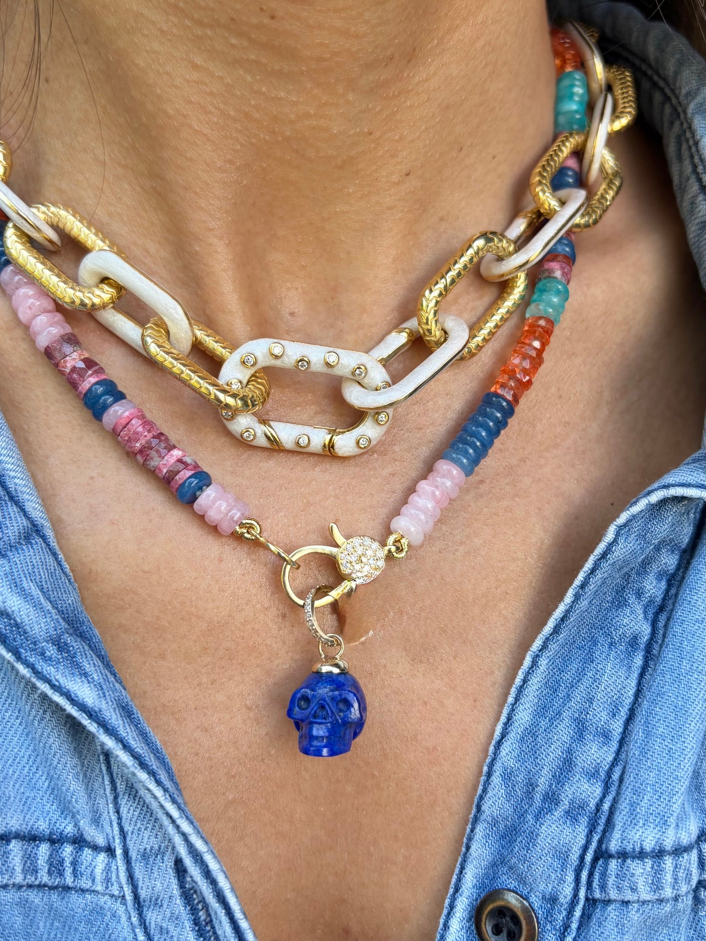 Royal Nomad Elizabeth Chain Mixed Metallic Pearl