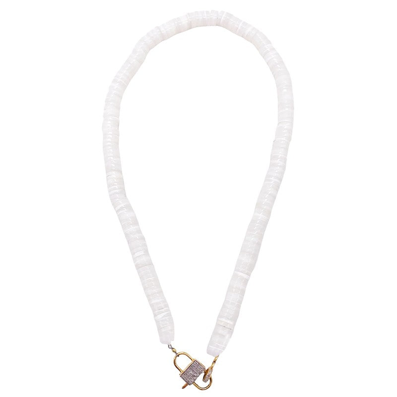 The Woods Fine Jewelry Mother of Pearl Chain, 17.5"