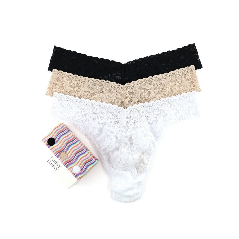 Hanky Panky 3 Pack Low Rise Thong