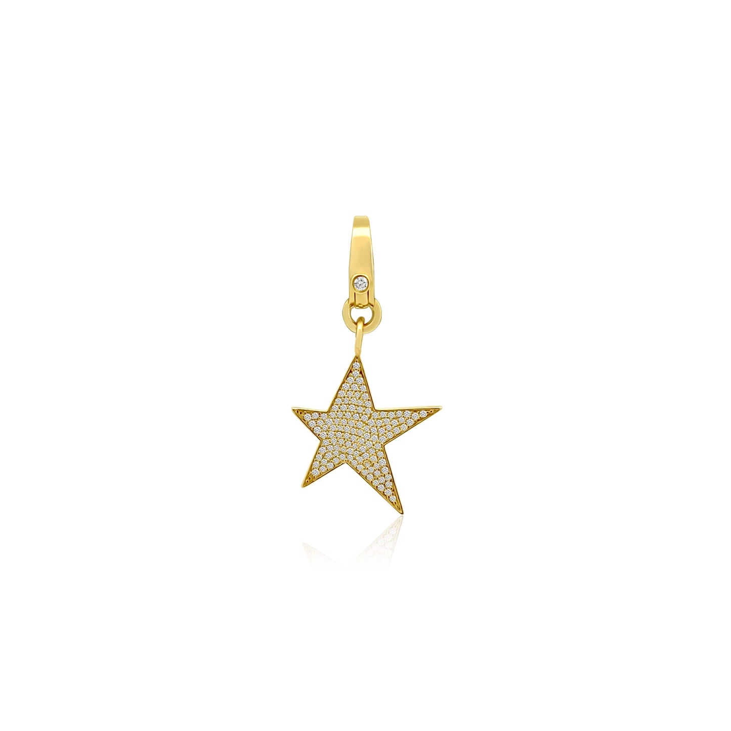 Vintage La Rose 14K Diamond Star Pendant
