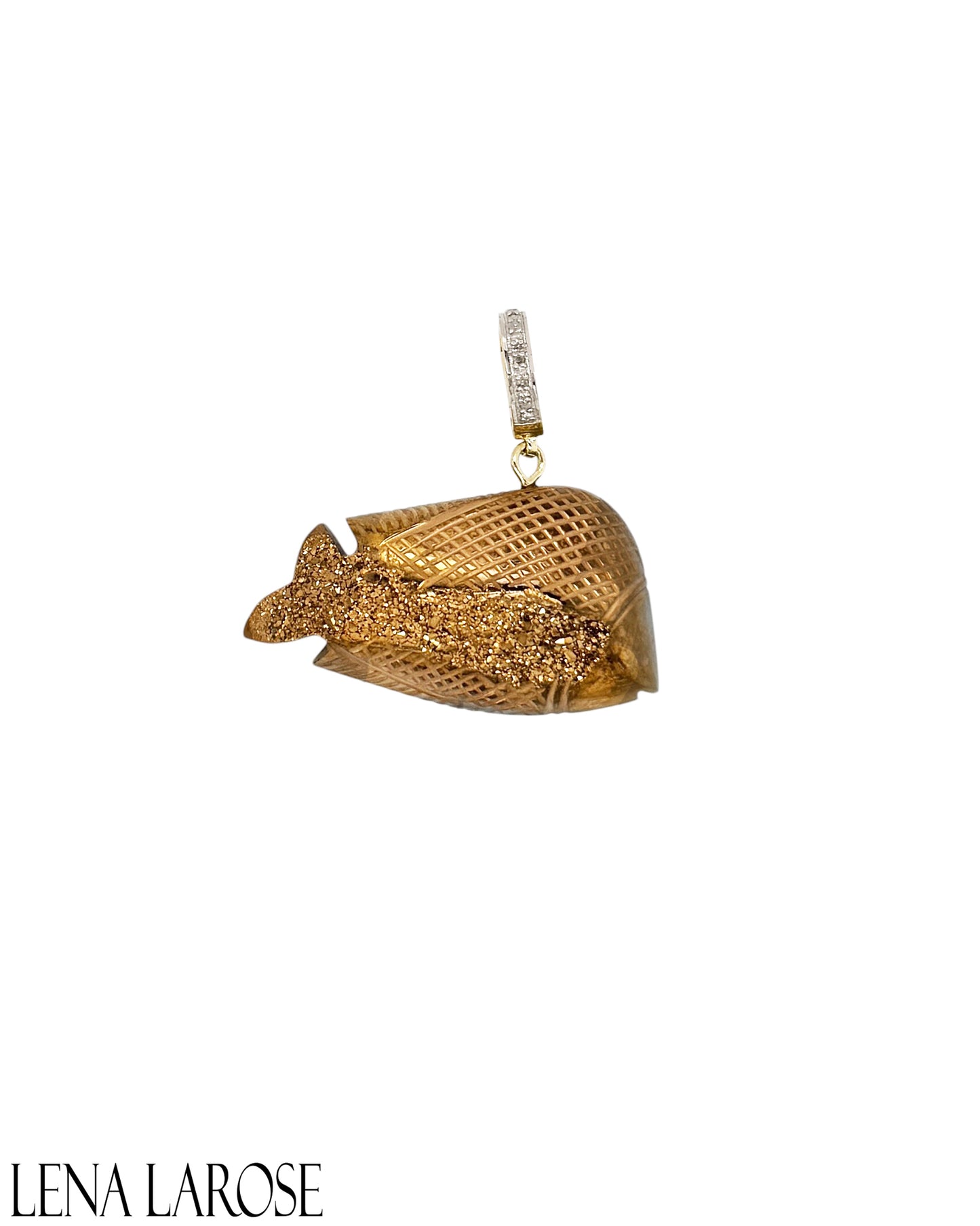 TRUNK-SHOW The Woods Druzy Fish Pendant