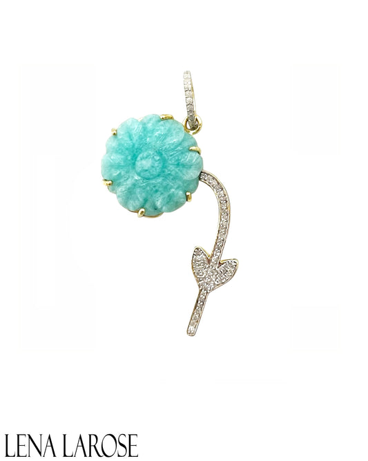 TRUNKSHOW The Woods Fine Jewelry Droopy Amazonite Flower