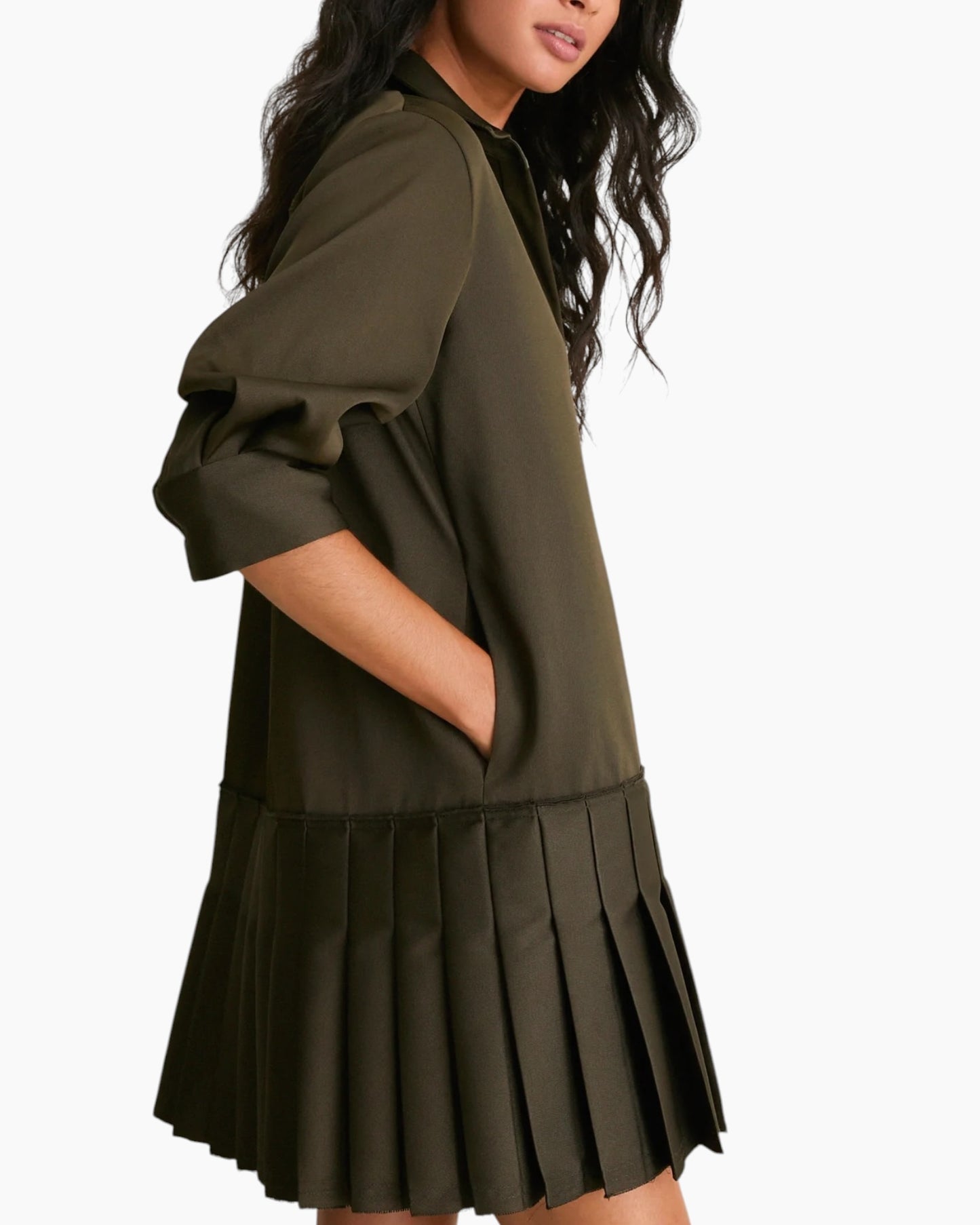 Simkhai Regina Pleated Mini Dress